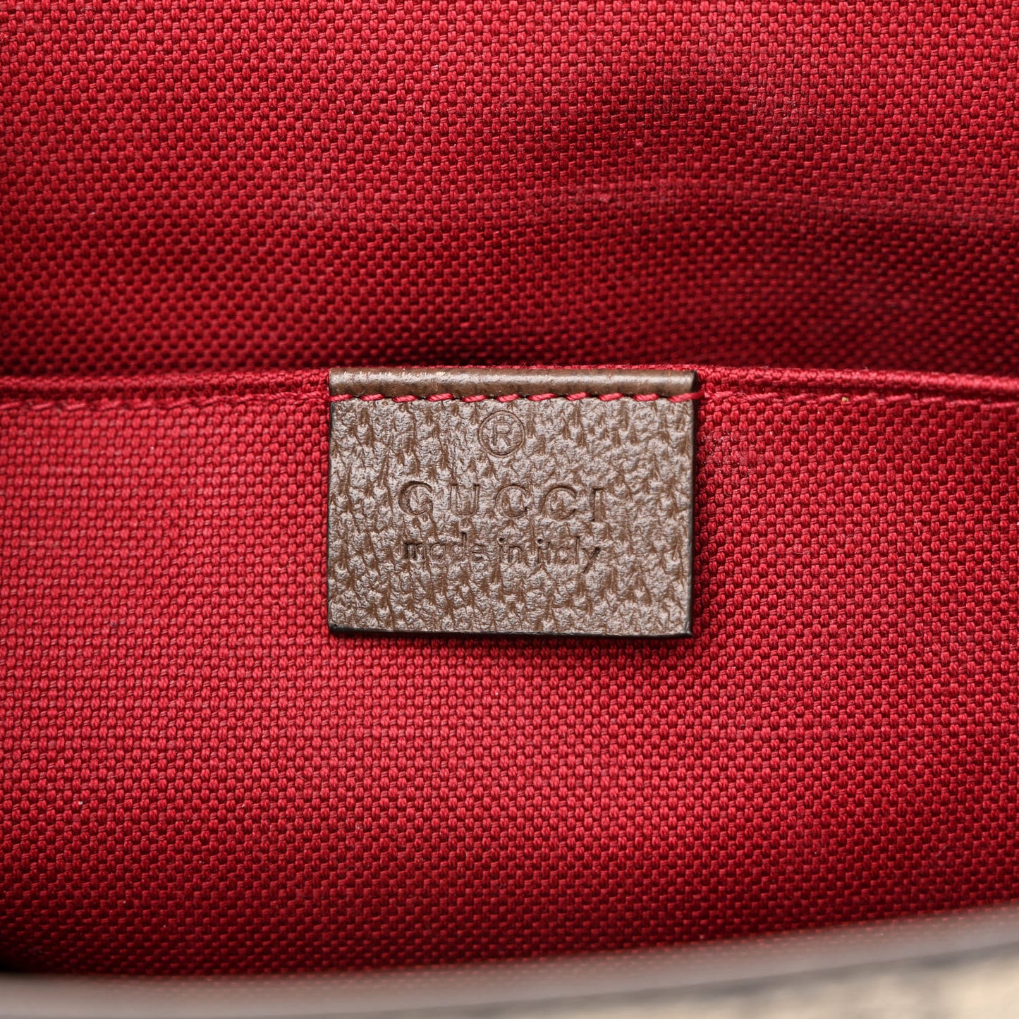 GG Supreme Monogram Textured Dollar Calfskin Retro Interlocking G Flap Messenger Bag Beige Ebony New Acero
