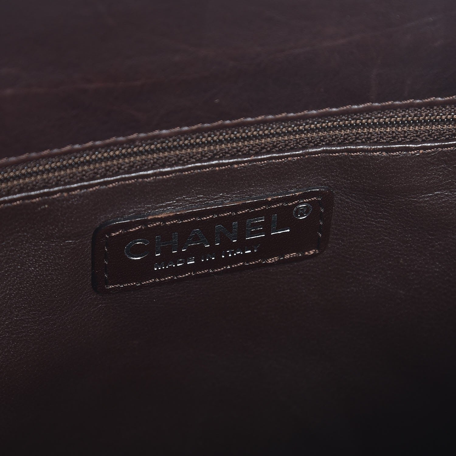 Chanel Calfskin Quilted Grand Shopping Tote GST Dark Brown 6 of 14