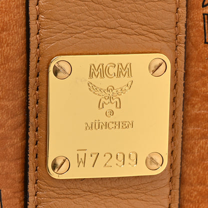 MCM Visetos Large Liz Reversible Shopper Tote Cognac 10 of 15