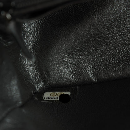 Chanel Metallic Calfskin Quilted Mini Rectangular Flap Charcoal Grey 7 of 7