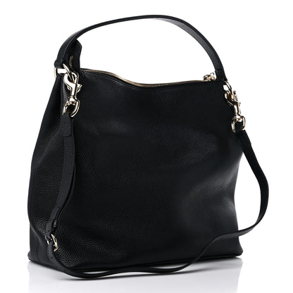 Gucci Pebbled Calfskin Large Soho Hobo Black 3 of 9