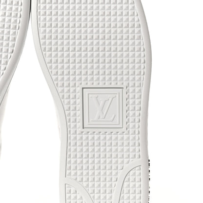 Louis Vuitton Technical Fabric Calfskin Monogram Frontrow Sneakers 35.5 Blue 6 of 8