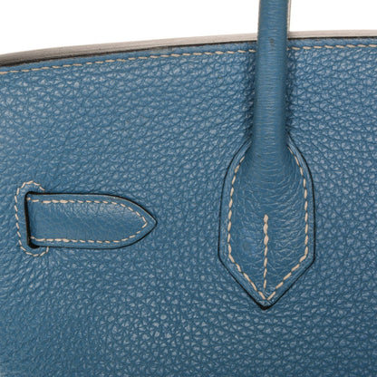 Hermes Togo Birkin 30 Blue Jean 8 of 27