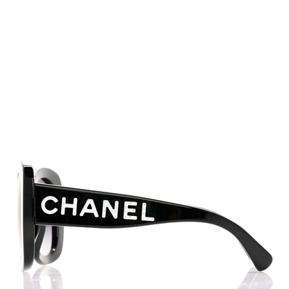 Chanel Acetate Sunglasses 71414A Black 3 of 11