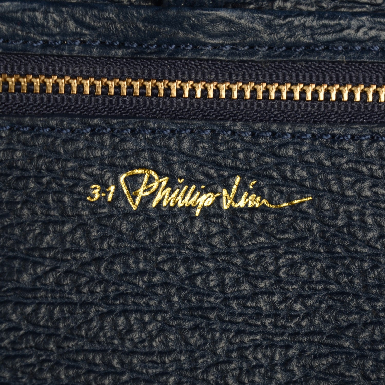 3.1 Phillip Lim 3.1 Textured Calfskin Large Pashli Satchel Ink 12 of 15