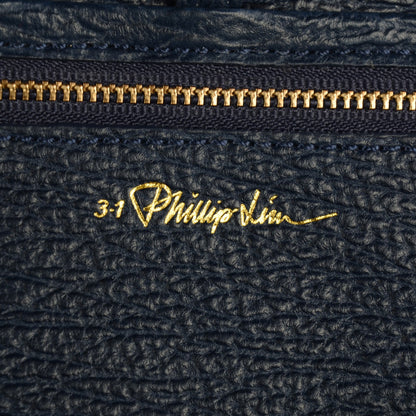 3.1 Phillip Lim 3.1 Textured Calfskin Large Pashli Satchel Ink 12 of 15