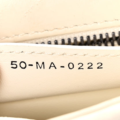 Christian Dior Lambskin Macrocannage Small Dior Caro Bag Ivory 7 of 12