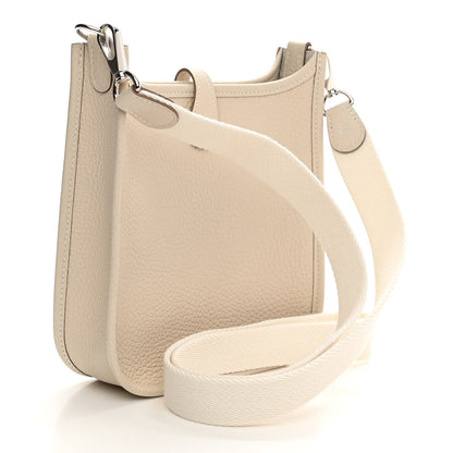 Hermes Taurillon Clemence Evelyne TPM Craie 3 of 12