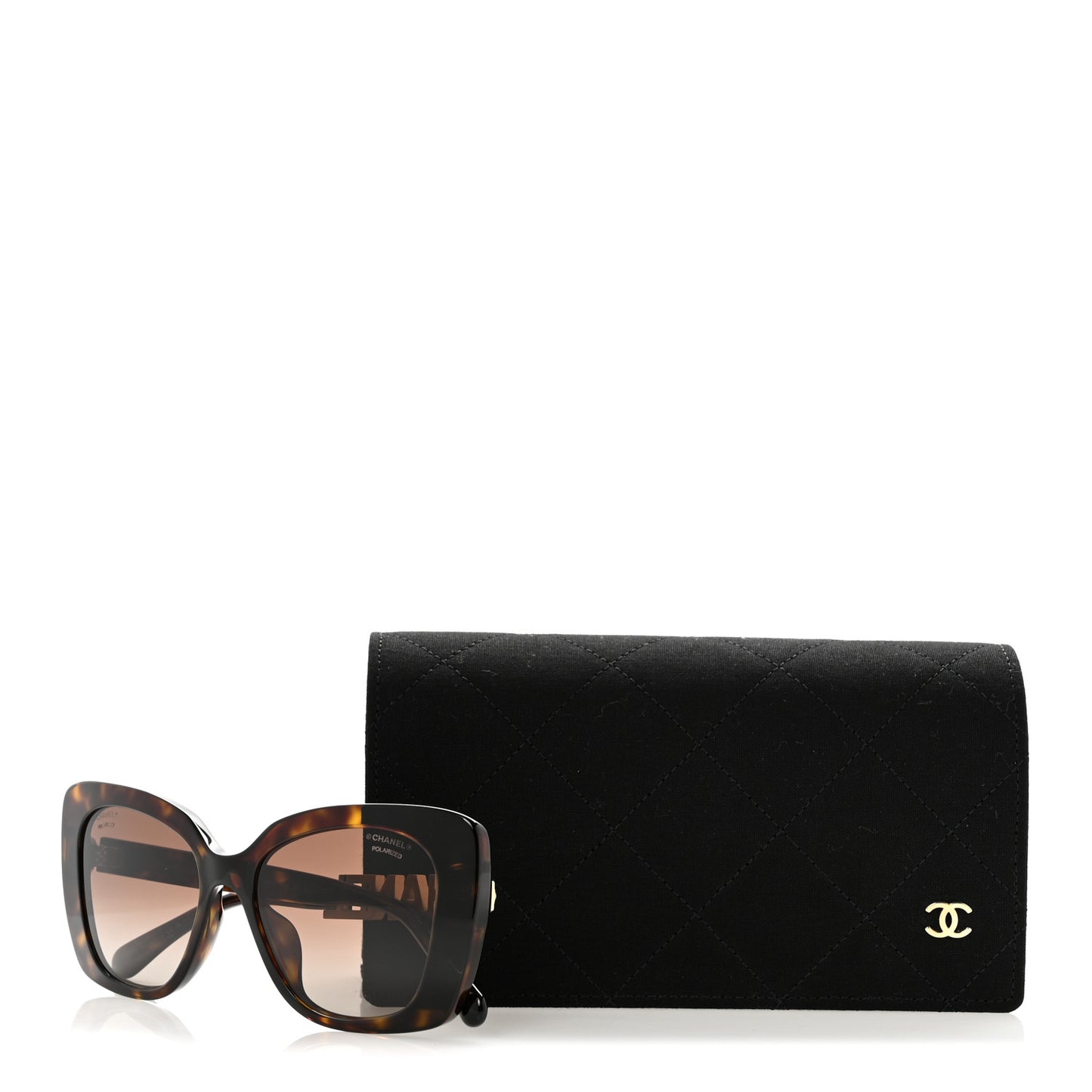 Acetate Strass Square Sunglasses 5422-B Tortoise