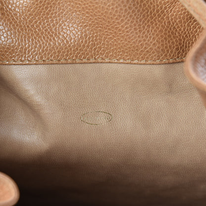 Chanel Caviar Drawstring Backpack Beige 8 of 13