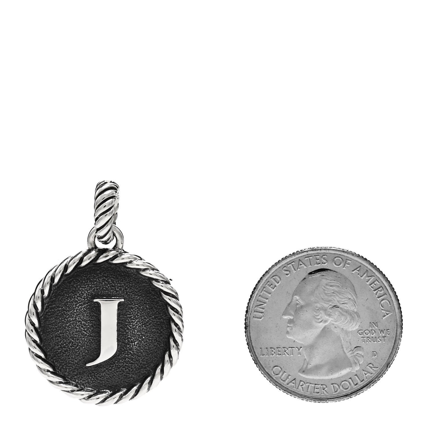 Sterling Silver Cable Collectibles Initial J Charm Pendant