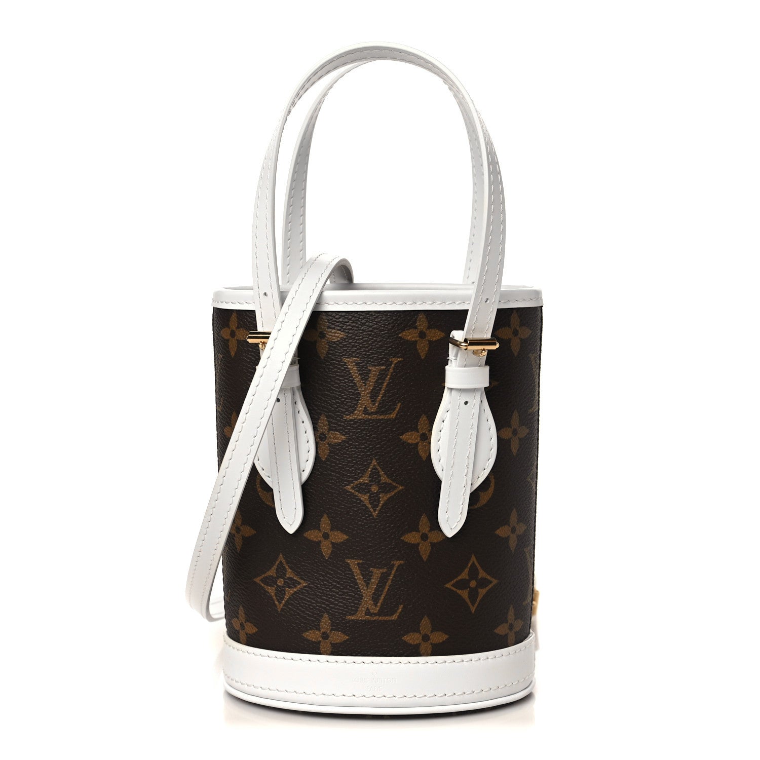 Louis Vuitton Monogram LV Match Nano Bucket Bag White 1 of 9