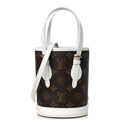 Louis Vuitton Monogram LV Match Nano Bucket Bag White 1 of 9