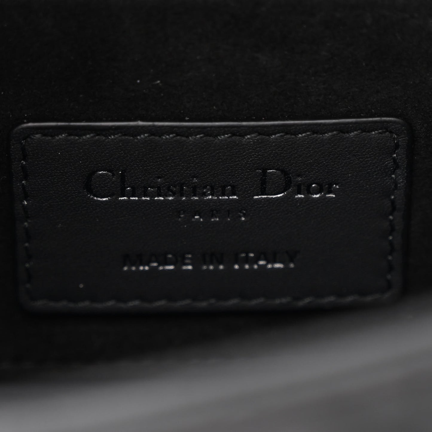 Ultra Matte Calfskin Cannage Medium Lady D-Joy Black