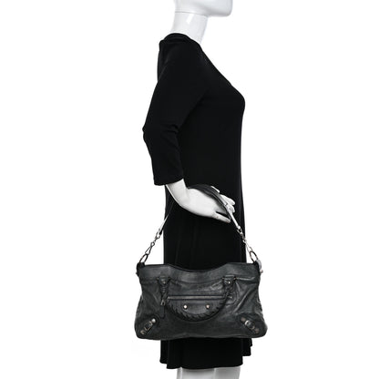 Balenciaga Agneau Giant 12 Silver Hardware First Anthracite 2 of 15
