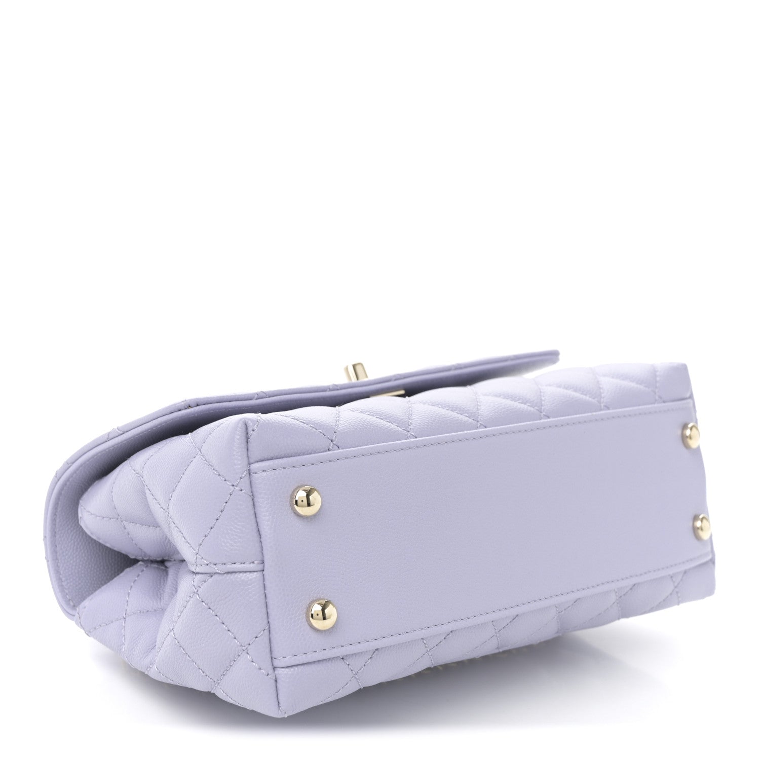 Chanel Caviar Quilted Mini Coco Handle Flap Light Purple 4 of 11