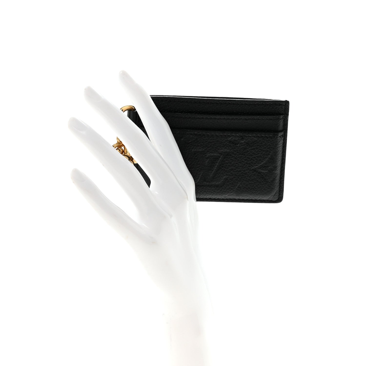 Louis Vuitton Empreinte Monogram LV Charms Card Holder Black 2 of 7