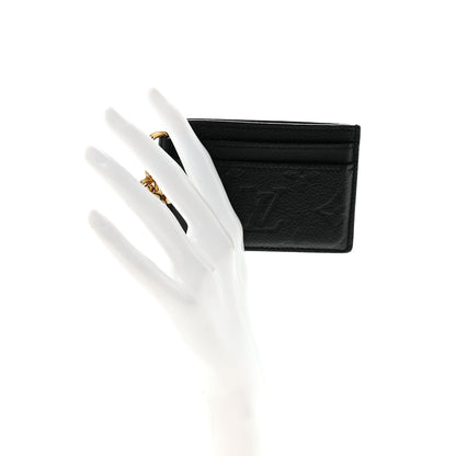 Louis Vuitton Empreinte Monogram LV Charms Card Holder Black 2 of 7