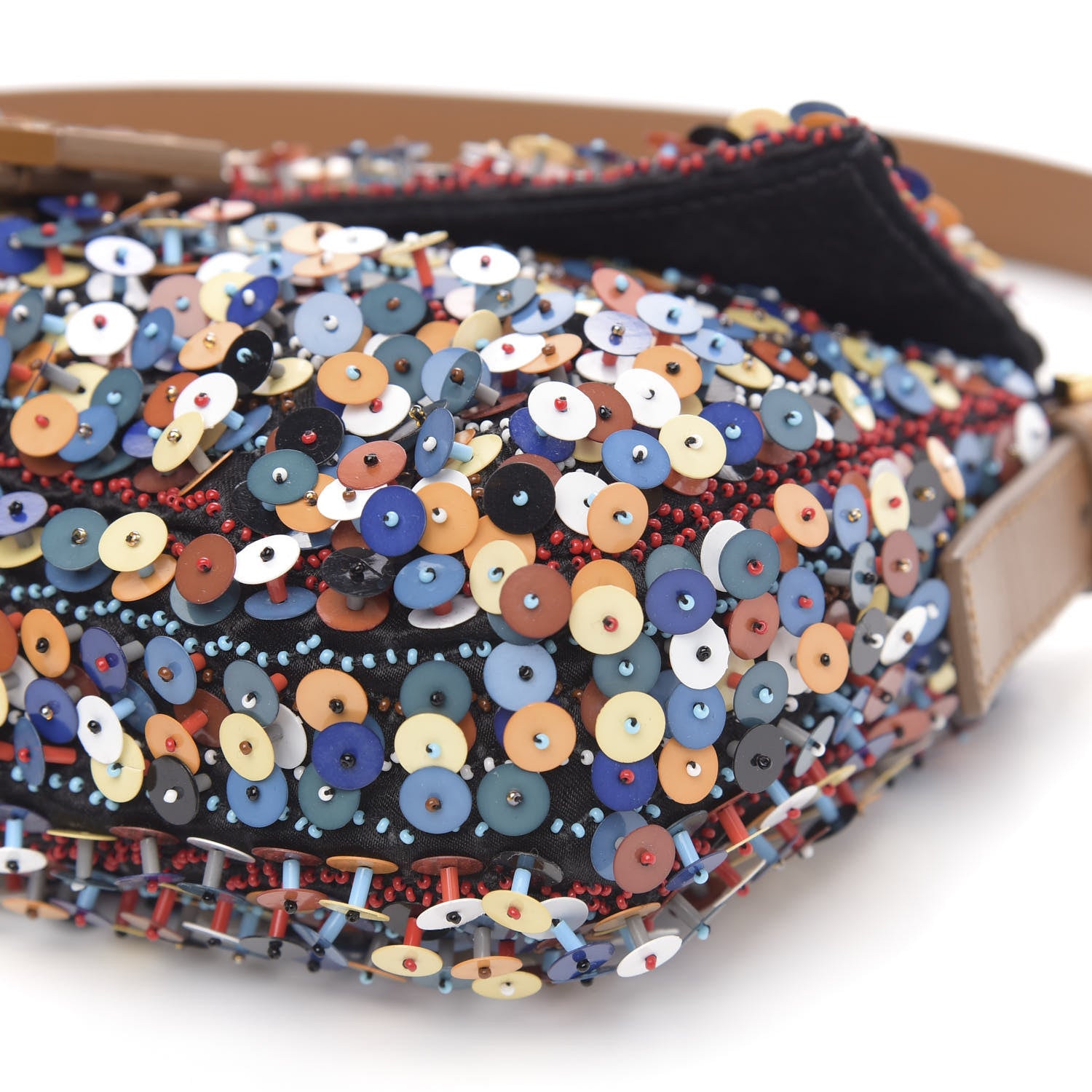 Fendi Sequin Embroidered Baguette Multicolor 8 of 10