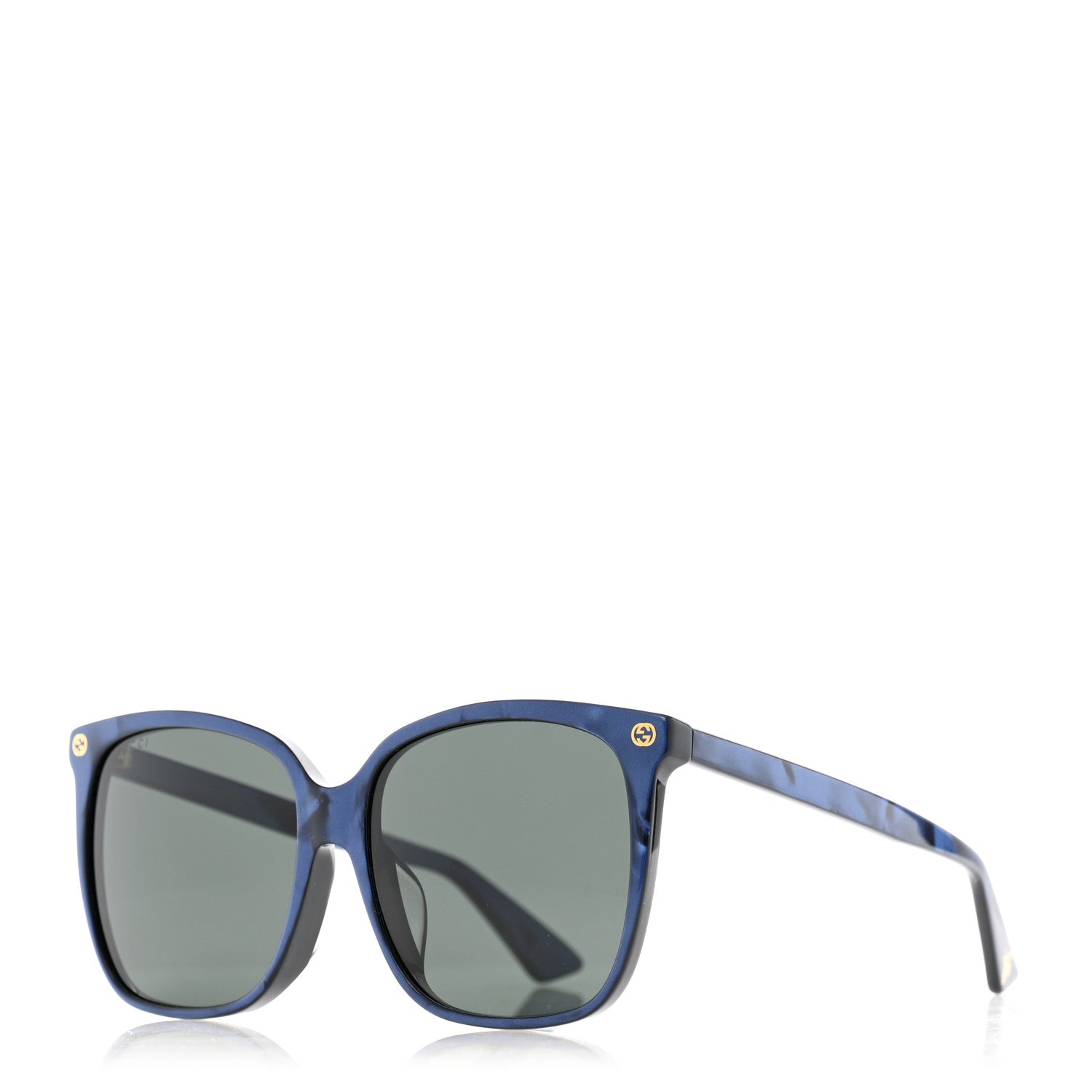 Gucci Acetate GG Sunglasses GG0022/SA Blue Grey 1 of 8