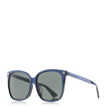 Gucci Acetate GG Sunglasses GG0022/SA Blue Grey 1 of 8