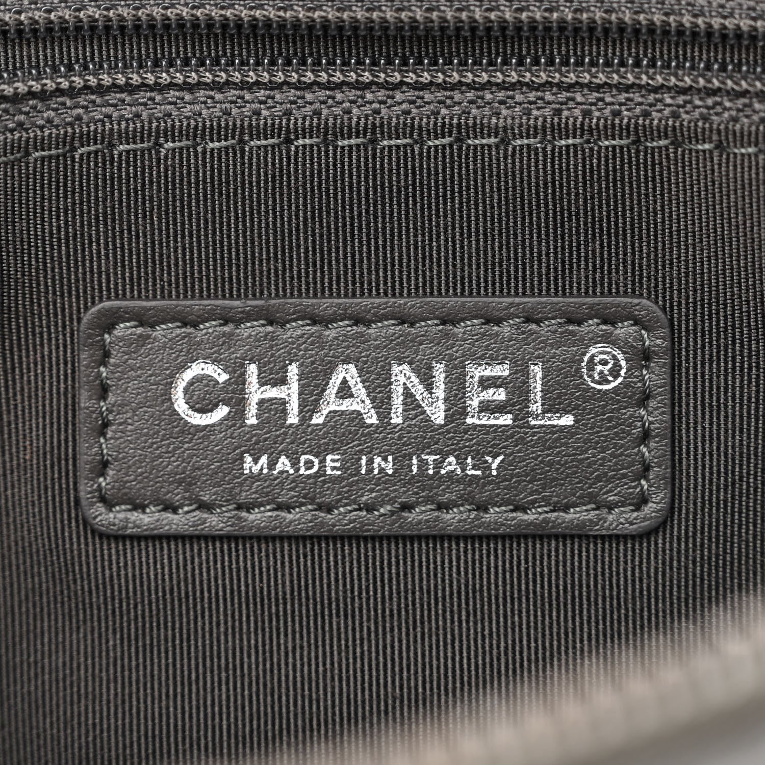 Chanel Calfskin Chain 20s Signe Waist Bag Grey 6 of 10