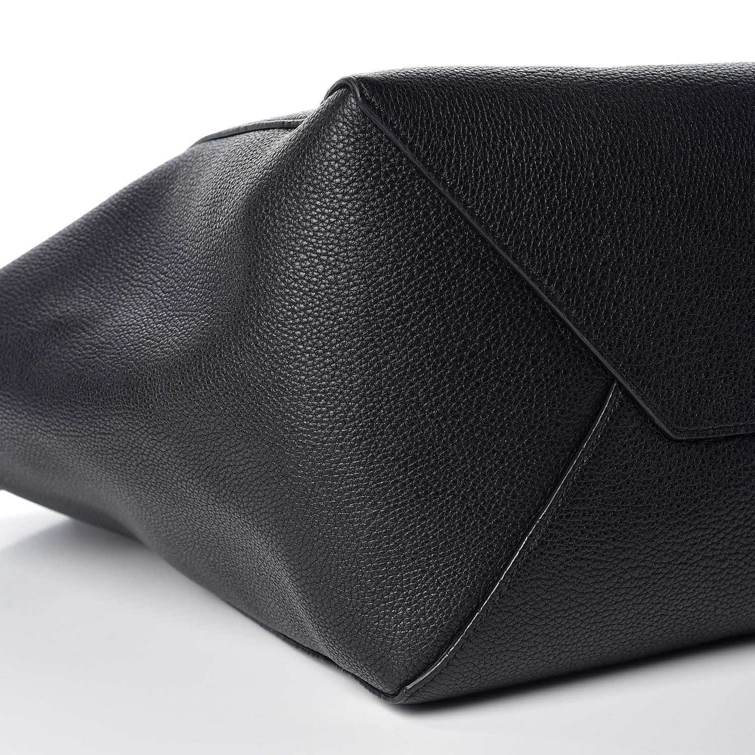Celine Soft Grained Calfskin Medium Belt Cabas Phantom Black 5 of 9