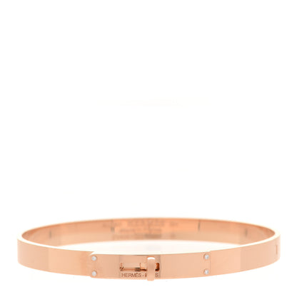 Hermes 18K Rose Gold Diamond PM Kelly Bracelet SH 1 of 6