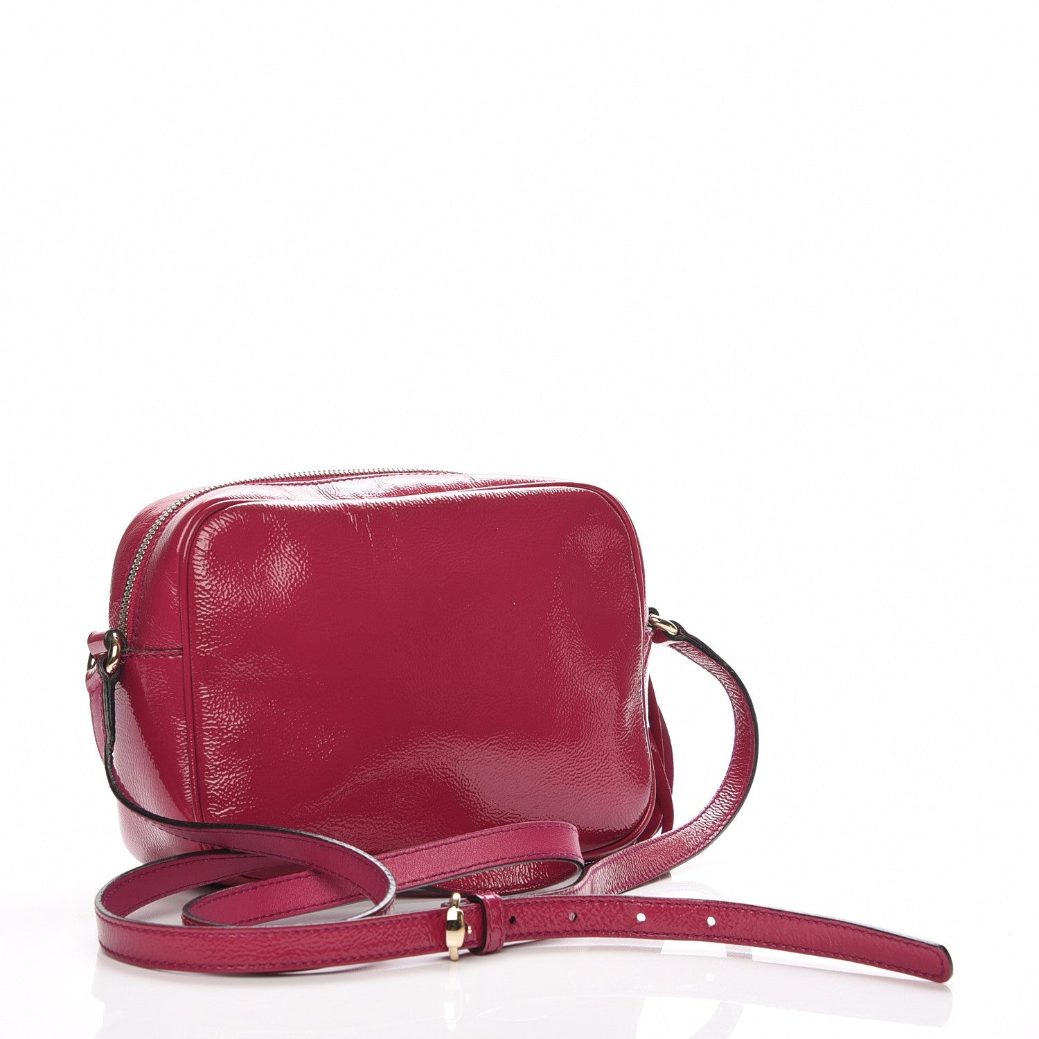 Gucci Soft Patent Small Soho Disco Bag Bright Bougainvillea 3 of 8