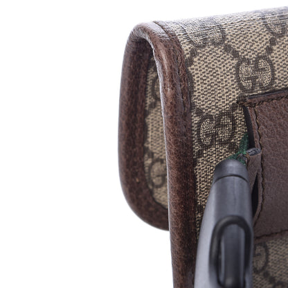 Gucci GG Supreme Monogram Neo Vintage Web Belt Bag Brown 11 of 12