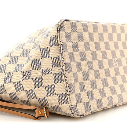 Louis Vuitton Damier Azur Braided Neverfull MM Orange 8 of 14