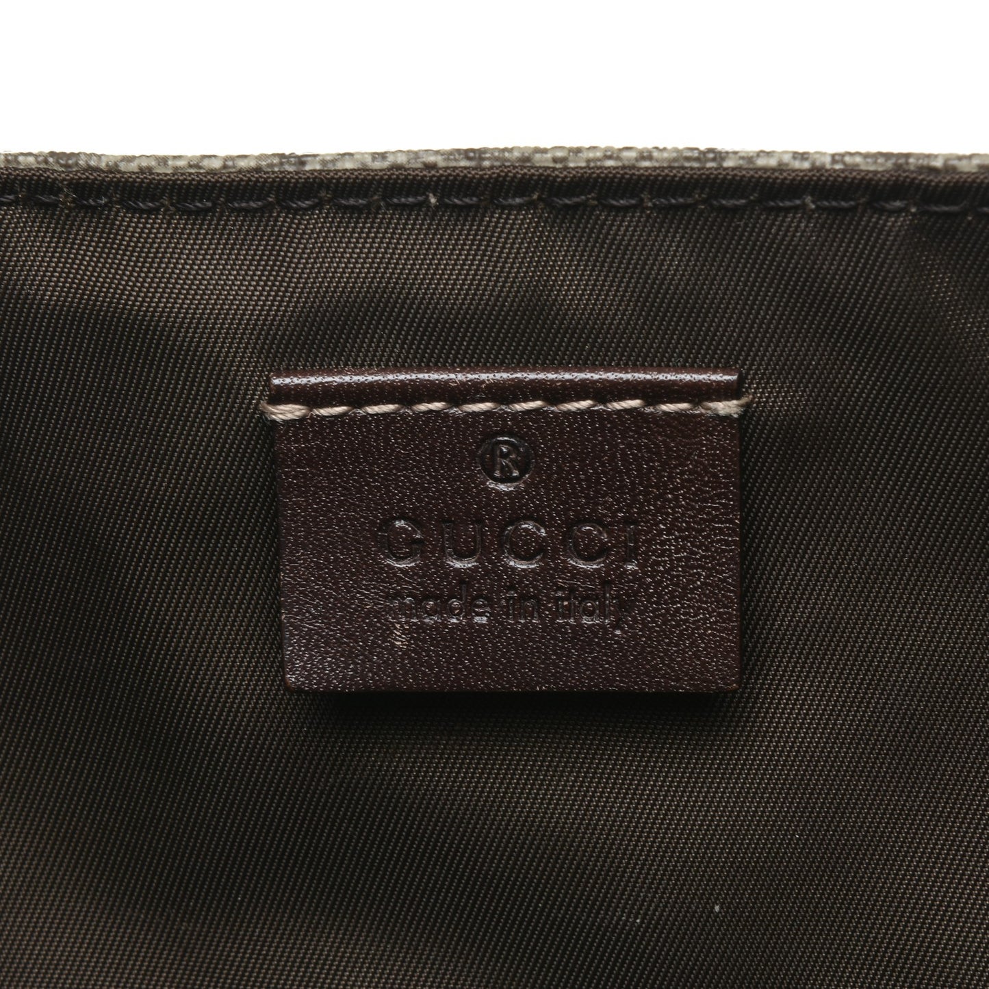 GG Plus Monogram Messenger Diaper Bag Dark Brown