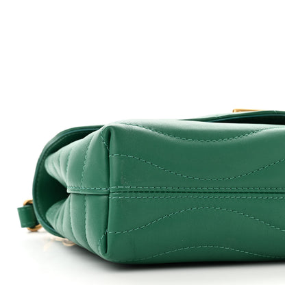 Louis Vuitton Calfskin New Wave Chain Bag MM NM Emerald 8 of 9