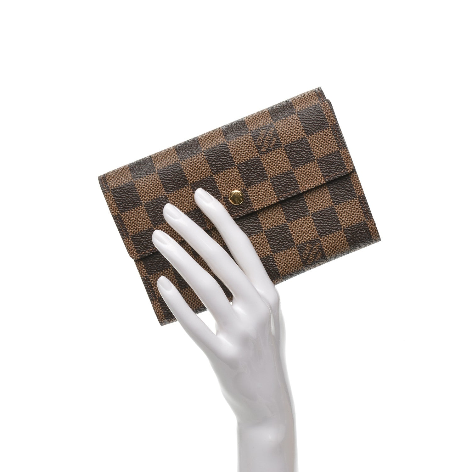 Louis Vuitton Damier Ebene Porte Tresor Etui Papier Wallet 2 of 6