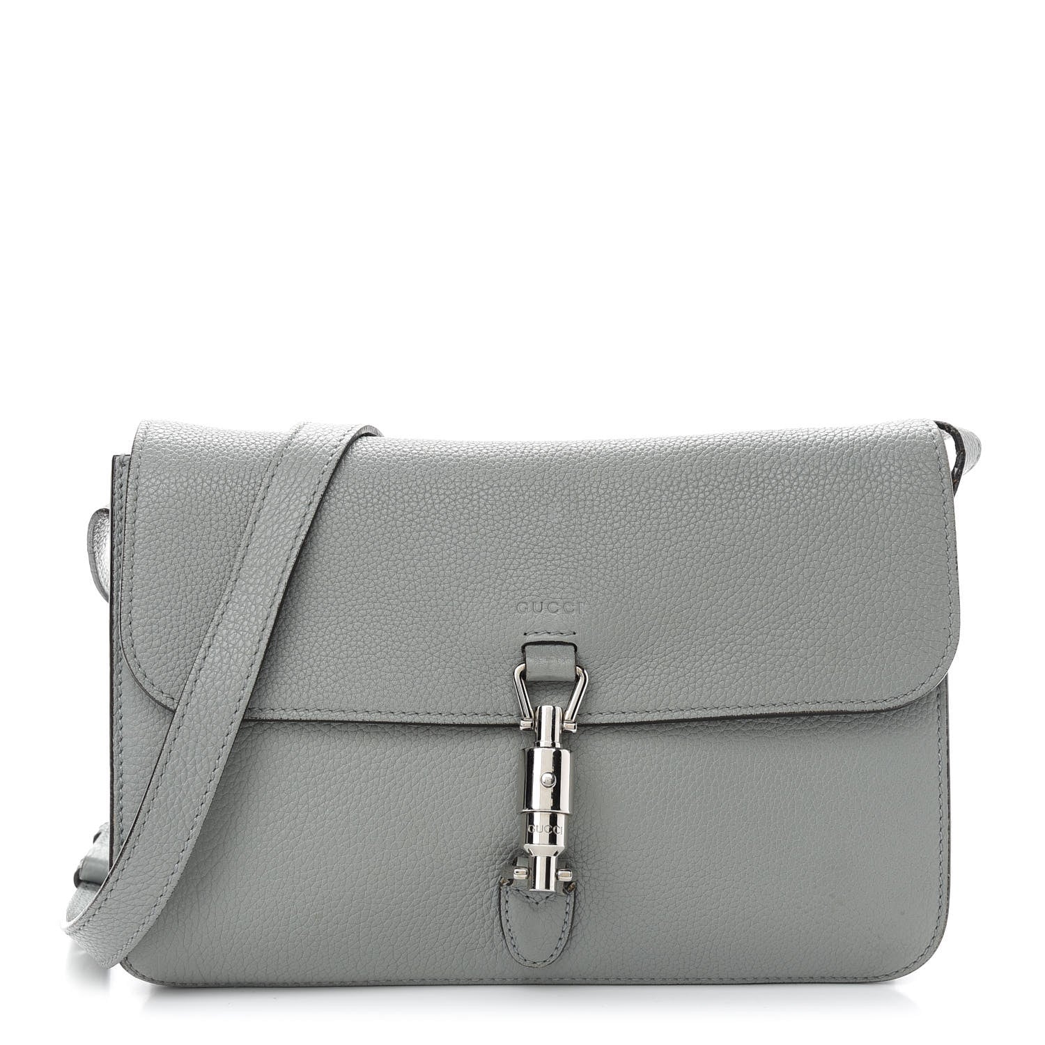 Gucci Soft Calfskin Small Jackie Shoulder Bag Grey 1 of 9
