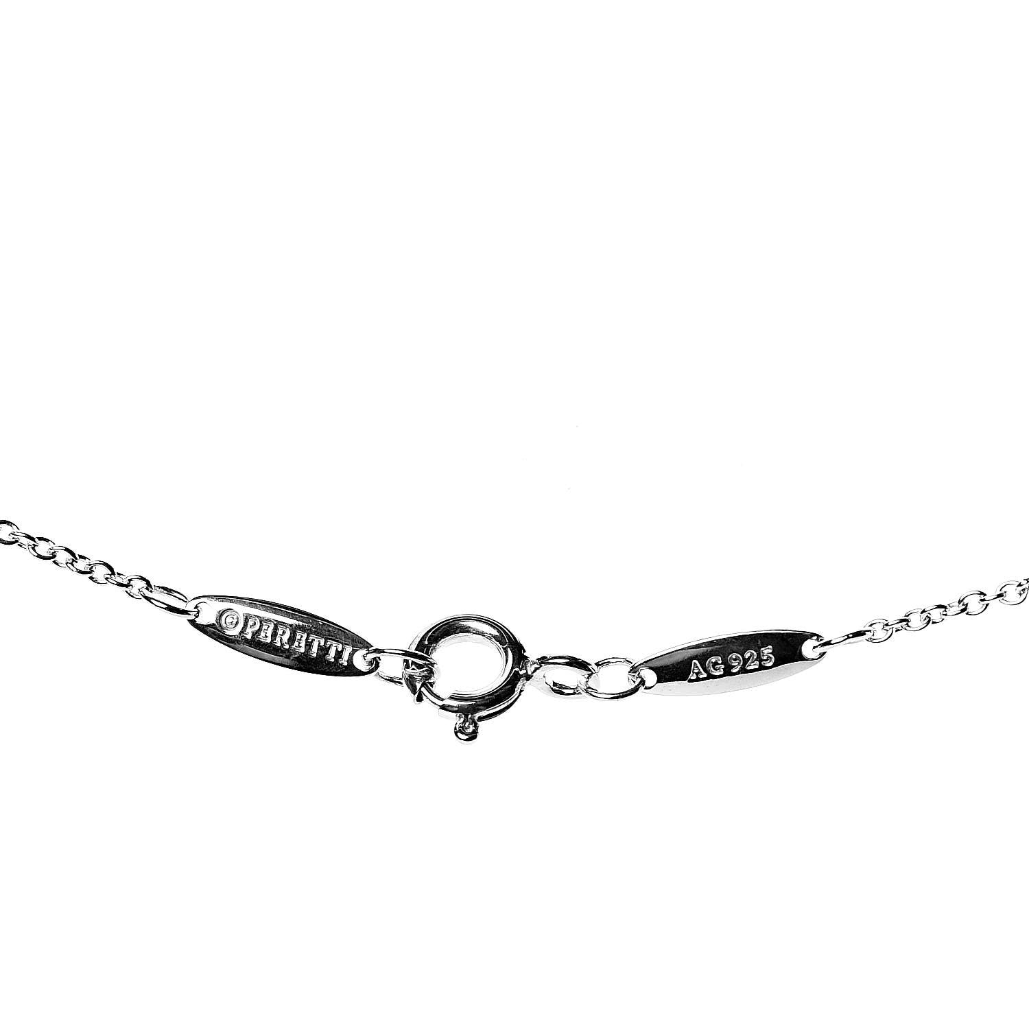 Tiffany Sterling Silver Diamond .05ct Elsa Peretti Diamonds by the Yard Pendant Necklace 4 of 6