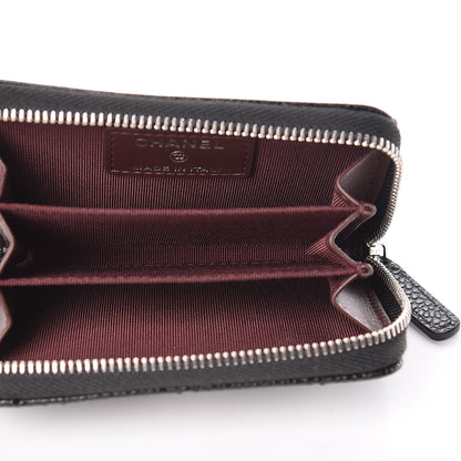 Chanel Caviar Quilted Zip Coin Purse Black 5 of 10