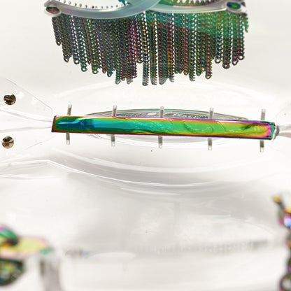 Chanel Plexiglass Iridescent Chain Fringe CC Clutch Clear 5 of 9