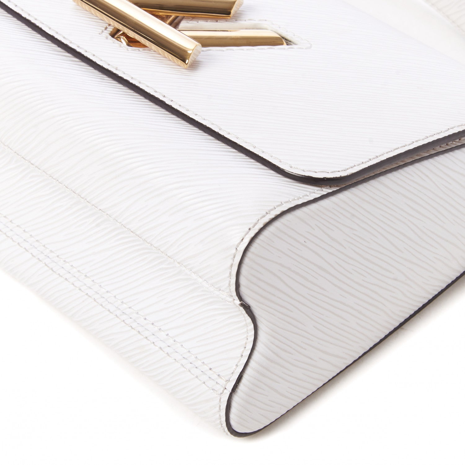 Louis Vuitton Epi Twist Shoulder Bag MM White 5 of 9