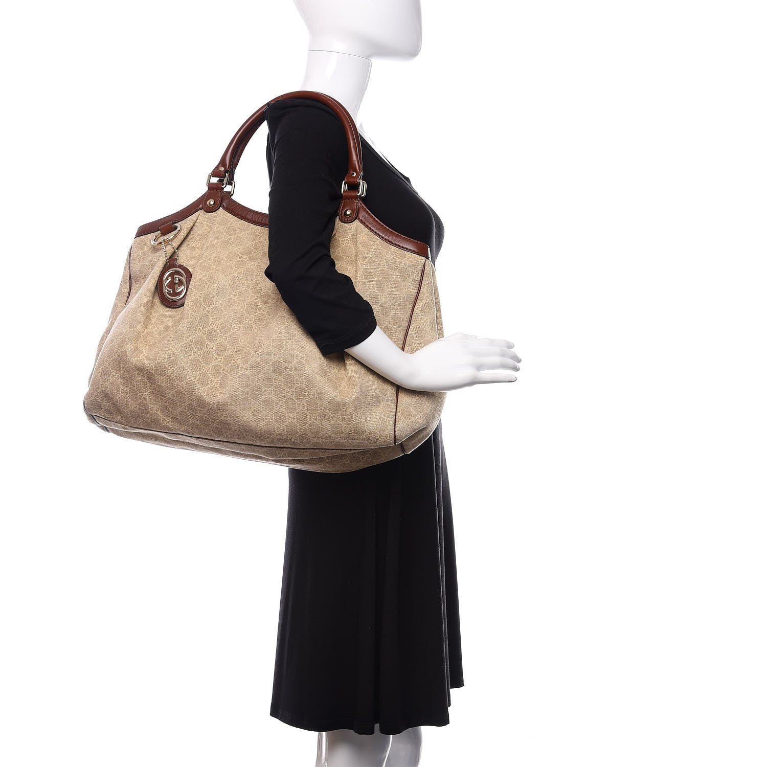 Gucci Monogram Large Sukey Tote Brown 2 of 14