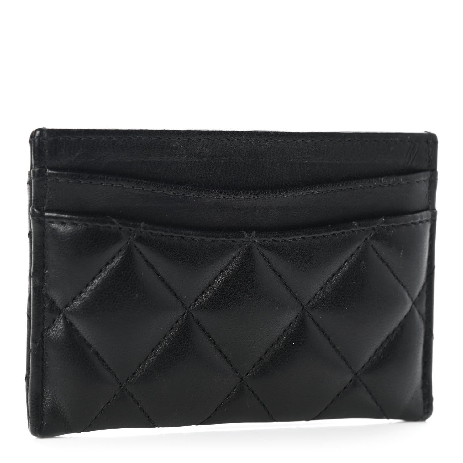 Chanel Lambskin Quilted Card Holder Black 3 of 11
