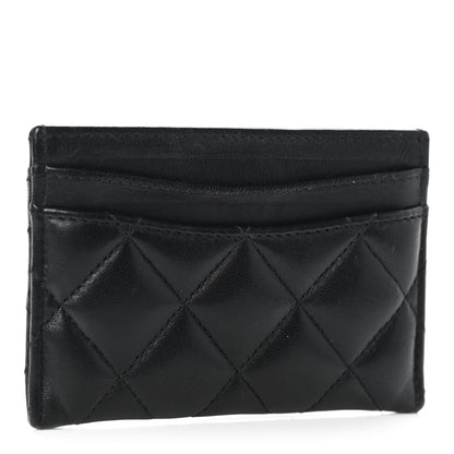 Chanel Lambskin Quilted Card Holder Black 3 of 11