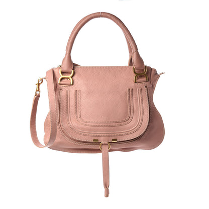 Chloe Calfskin Medium Marcie Satchel Anemone Pink 1 of 18