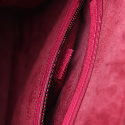 Celine Grained Calfskin Medium Phantom Luggage Fuchsia 9 of 10