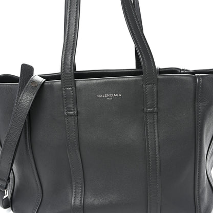 Balenciaga Calfskin Medium Laundry Cabas Tote Gris Fossile 7 of 10