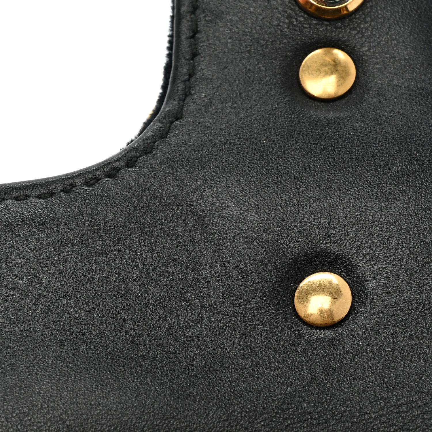 Gucci Velvet Matelasse Mini GG Marmont Shoulder Bag Black 10 of 12