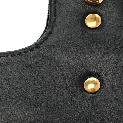 Gucci Velvet Matelasse Mini GG Marmont Shoulder Bag Black 10 of 12