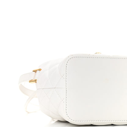 Versace Nappa Quilted Medusa Bucket Bag White 8 of 9