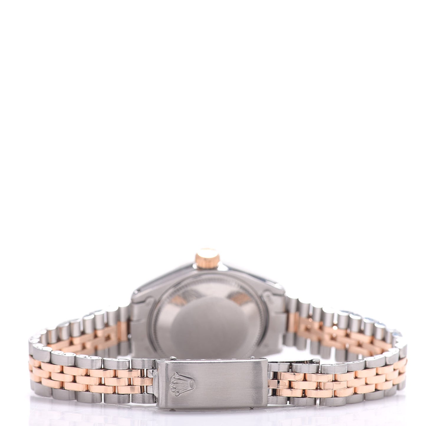 Stainless Steel 18K Everose Gold 26mm Oyster Perpetual Date Watch Silver 6916