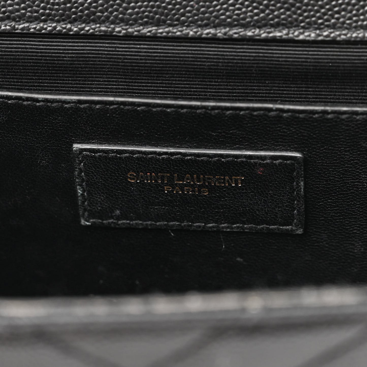 Grain De Poudre Matelasse Chevron Medium Monogram Satchel Black